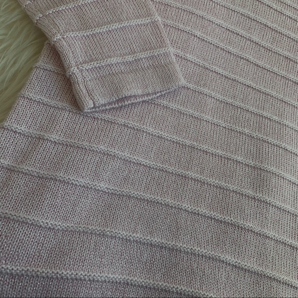 LAURA RIBBED COWL BLUSH PINK SWEATER SIZE XS - Picture 9 of 9